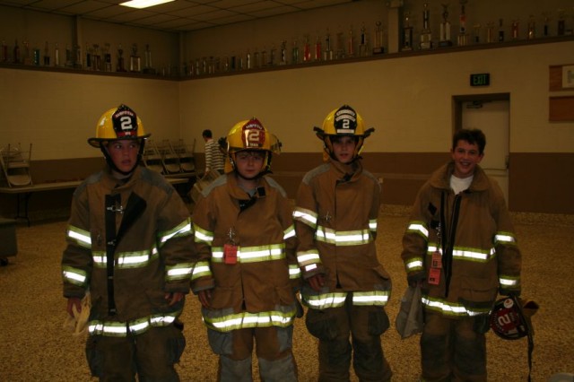 Maze training at the firehouse, 2006